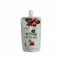 산천애 통째로 갈아 만든 저온착즙 사과생즙 100mlx50개